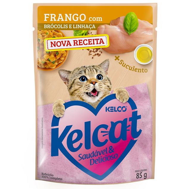 Ração Úmida Keldog Frango com Brócolis e Linhaça 85g