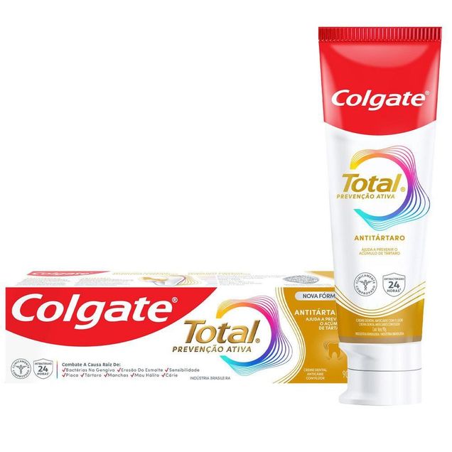 Creme Dental Colgate Total Prevenção Ativa Antitártaro 90g — foto 12