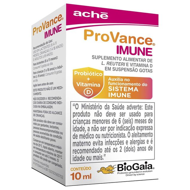 ProVance Imune Suplemento Alimentar 10ml Aché 1 Frasco