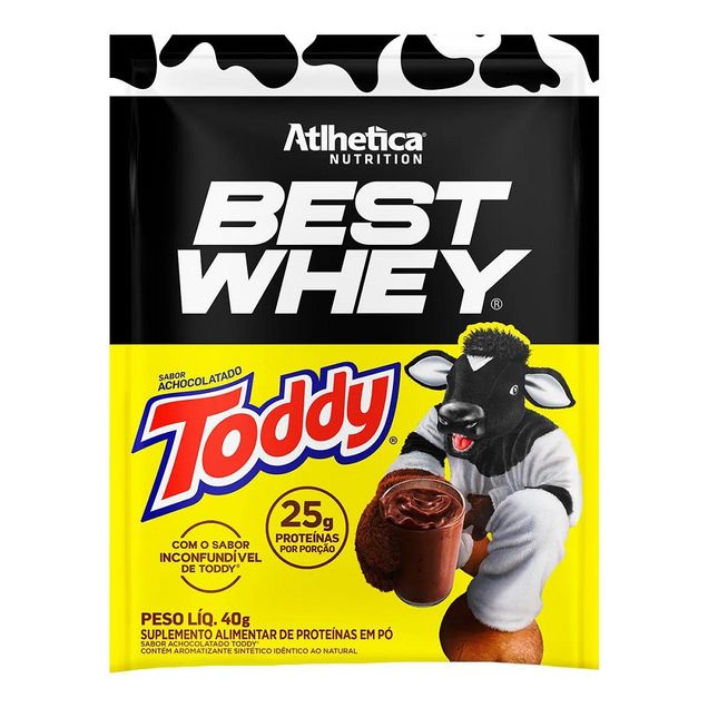 Best Whey Atlhetica Nutrition Sachê 40G Toddy - Best Whey Atlhetica Nutrition Sachê Toddy 40g