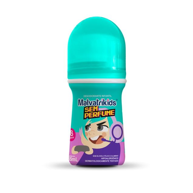 Desodorante Infantil Malvatrikids Roll-On Sem Perfume 65ml