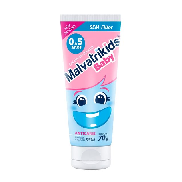 Gel Dental Infantil Malvatrikids Baby Sem Flúor 70g