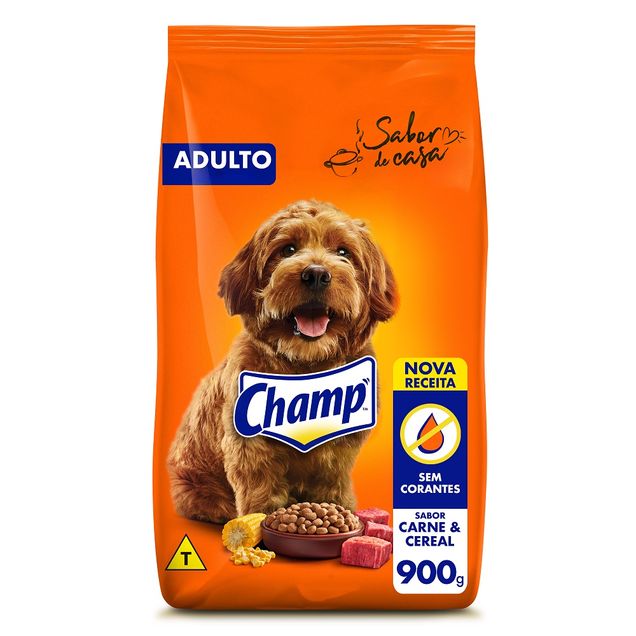 Ração Champ Adulto Carne e Cereal 900g