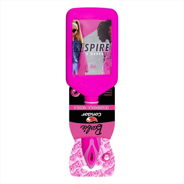 Escova de Cabelo CONDOR Barbie Rosa 1un