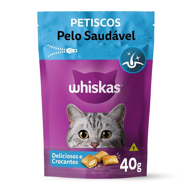 Petisco para Gatos Whiskas Pelo Saudável 40g