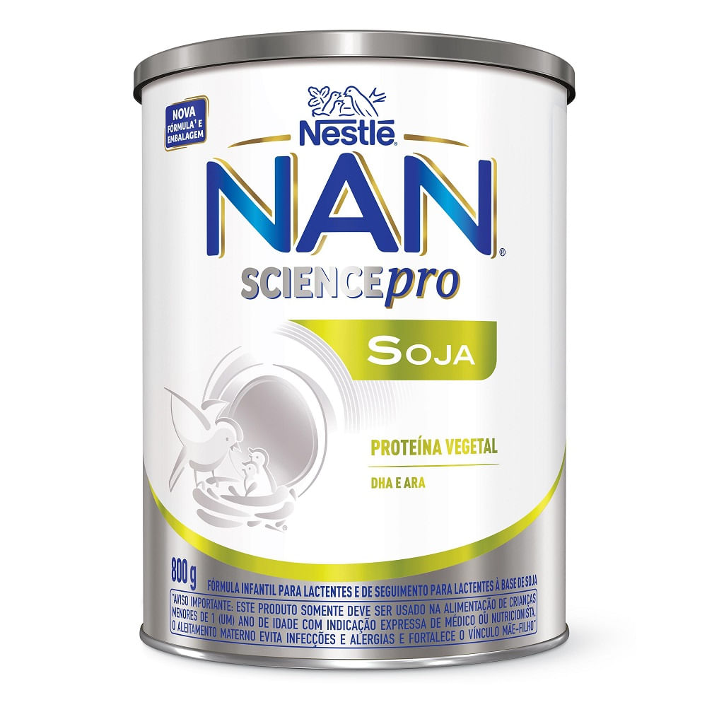 Fórmula Infantil Nan Sciencepro Nestlé Soja 0–12 meses 800g