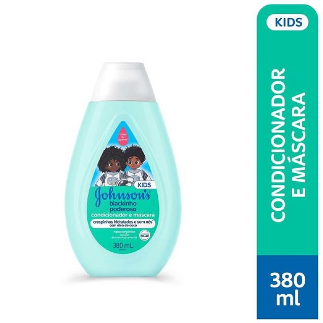Condicionador e Máscara Infantil Johnson's Blackinho Poderoso 380ml