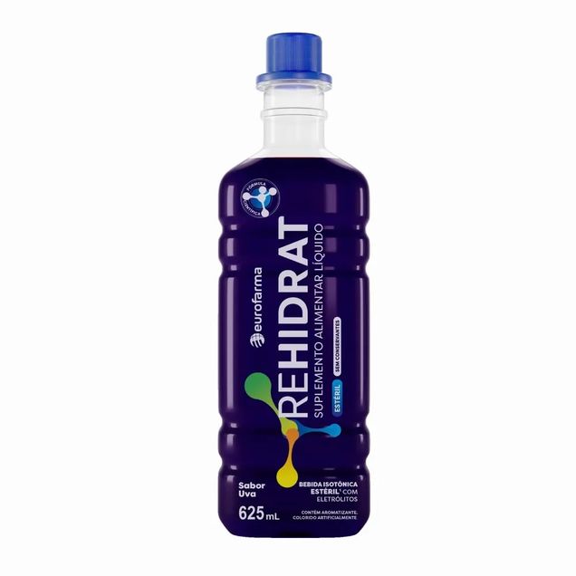 Suplemento Líquido Isotônica Rehidrat Sabor Uva Eurofarma 625ml — foto 2