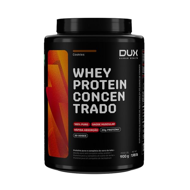 Whey Protein Concentrado Cookies Dux 900g