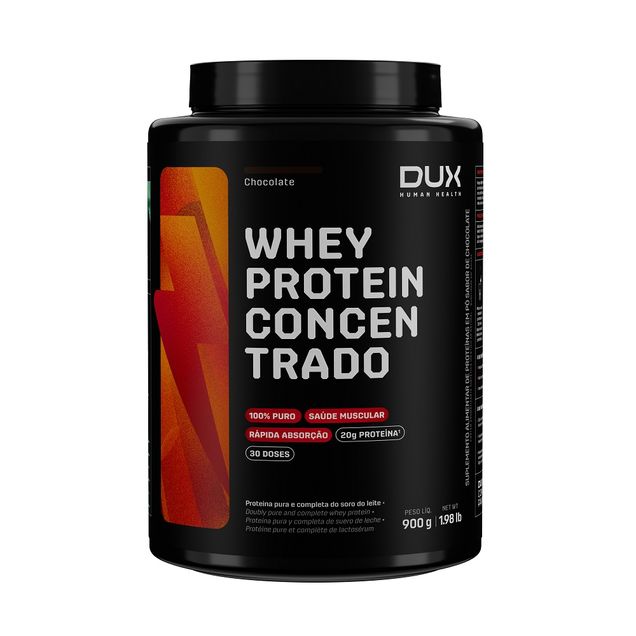 Whey Protein Concentrado Chocolate 900g Dux