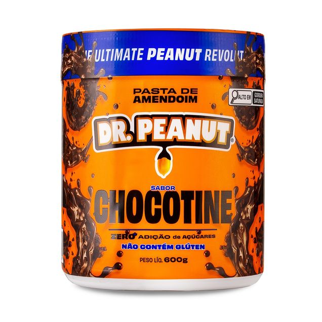 Pasta de Amendoim Dr Peanut Chocotine com Whey Protein 600g