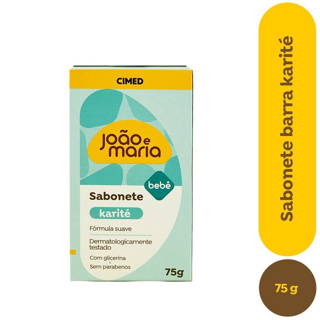 Sabonete em Barra João e Maria Bebê Cimed Karité 75g