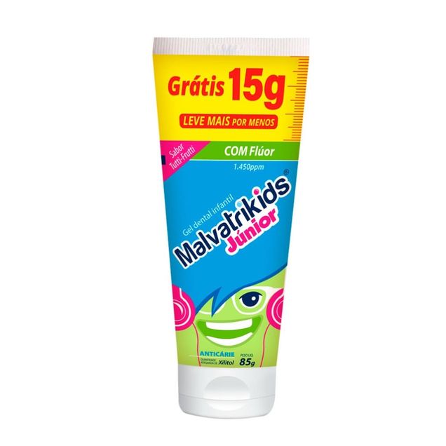 Gel Dental Malvatrikids Junior Anti-cárie Infantil Malvatrikids 85g