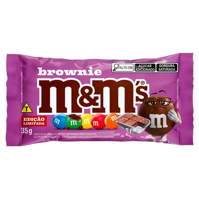 Confeito M&M's Chocolate Ao Leite Com Brownie 35g 12661 - M&M's — foto 2