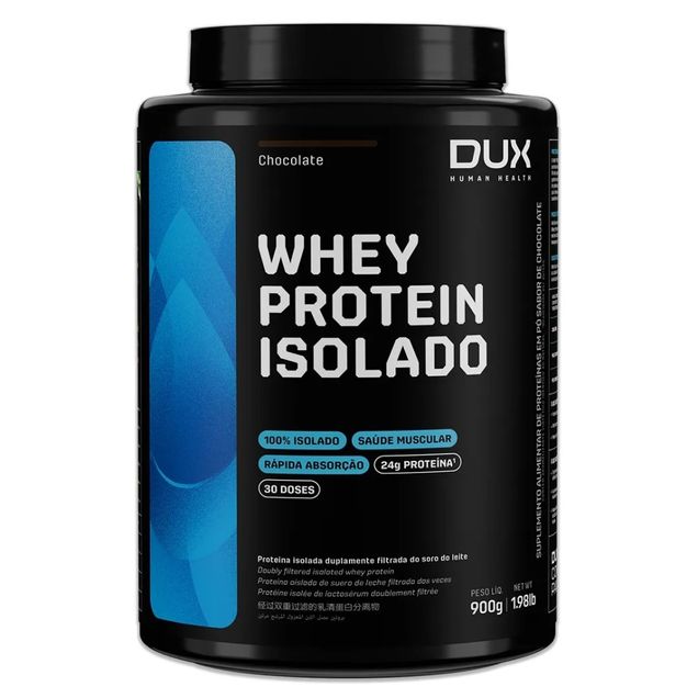 Whey Protein Isolado Chocolate Dux 900g
