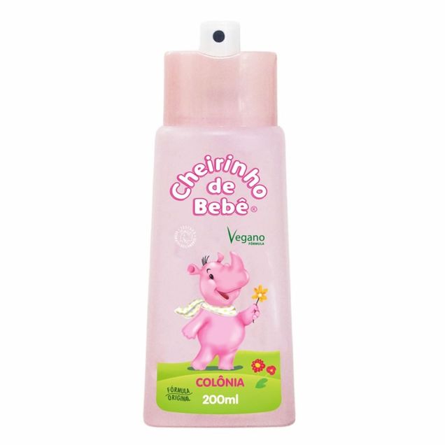 Colônia Infantil Cheirinho de Bebê Rosa 200ml