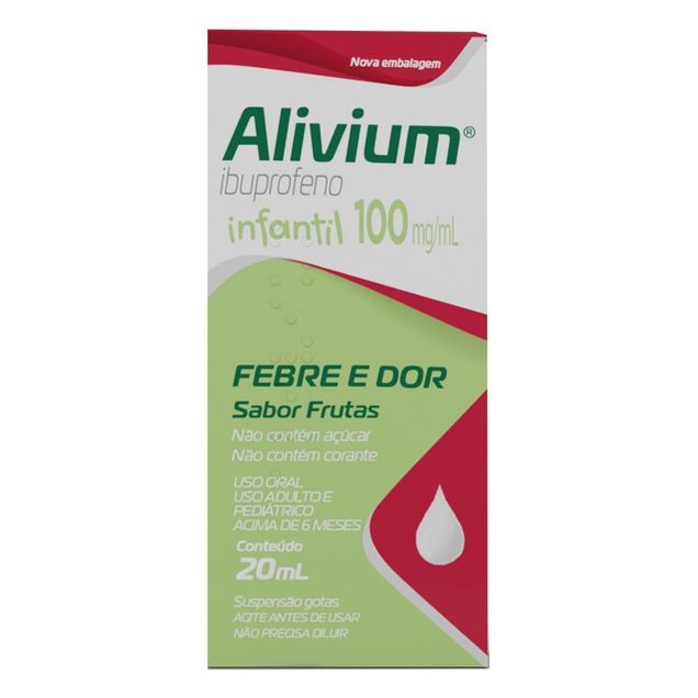 Alivium Ibuprofeno Infantil 100mg/ml gotas Hypera Otx 20ml