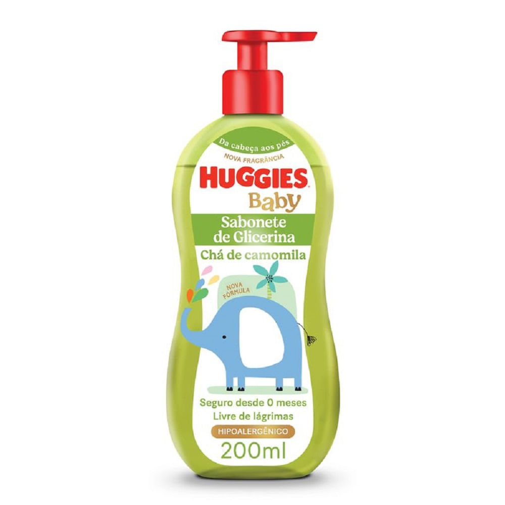 Sabonete Líquido Huggies Camomila Recém-nascido 200ml