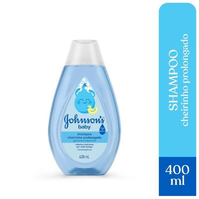 Shampoo Infantil Johnson & Johnson Cheirinho Prolongado 400ml