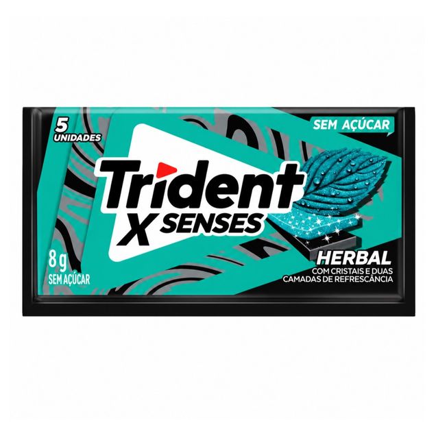 Chiclete Trident Herbal Xfresh 8g