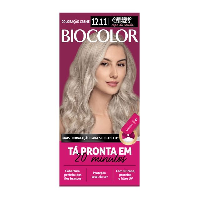 Tintura de Cabelo Biocolor Louríssimo Platinado Capa de Revista 12.11