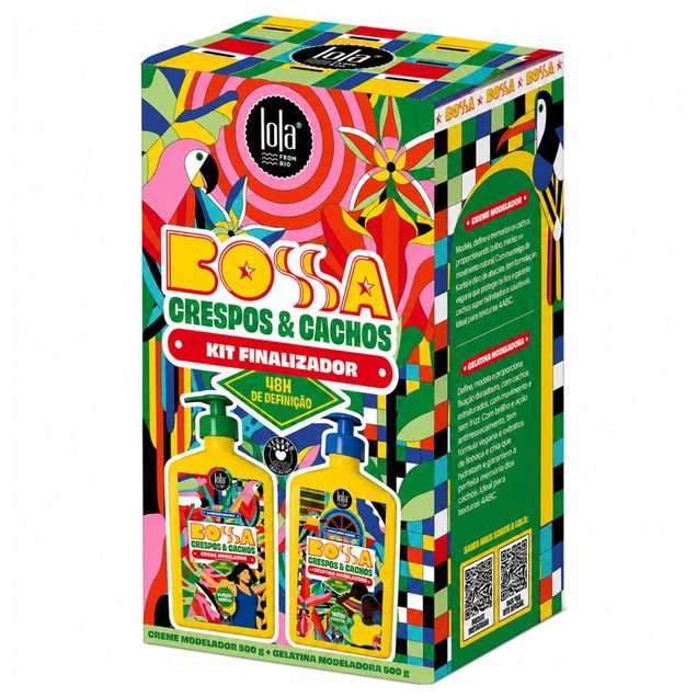 Kit Bossa Crespos e Cachos Creme 500g e Gelatina 500g Lola — foto 2