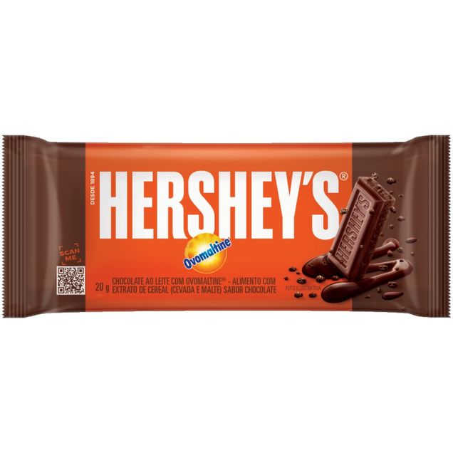 Chocolate Hershey's Ao leite Ovomaltine 20g