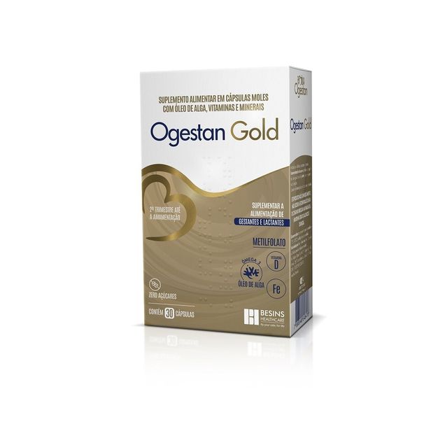 Suplemento Alimentar Ogestan Gold Besins Healthcare 30 cápsulas