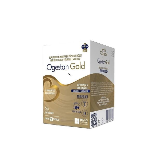 Suplemento Alimentar Ogestan Gold Besins Healthcare 90 Cápsulas