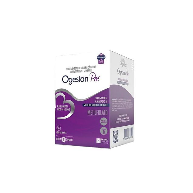 Suplemento Alimentar Ogestan Pré Ogestan 90 Cápsulas