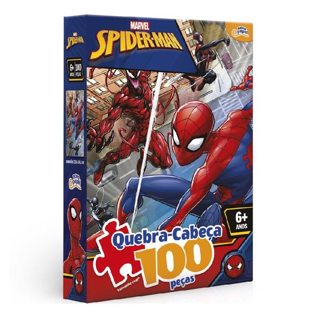 Quebra-Cabeça Novo Papel Marvel Spider-Man 100 Peças