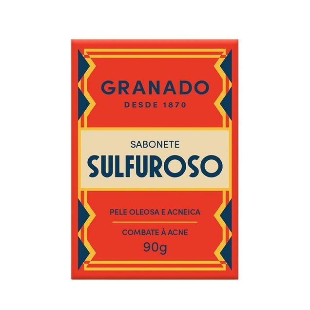 Sabonete Barra Granado Sulfuroso 10% Enxofre Controle Oleosidade 90g
