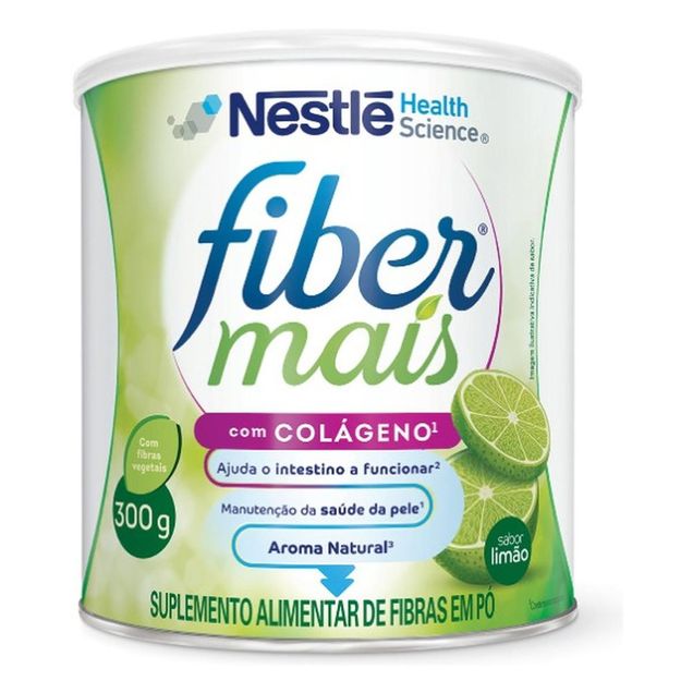 Suplemento Alimentar de Fibras Fibermais Colágeno Limão 300g